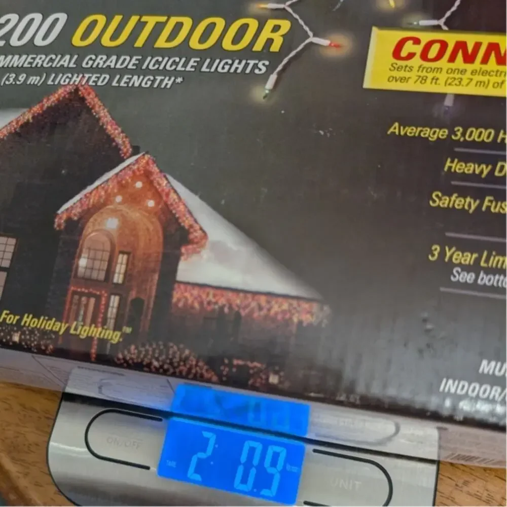 *New* GE Pro-Line 200 Commercial Grade Outdoor Christmas Lights Multicolor